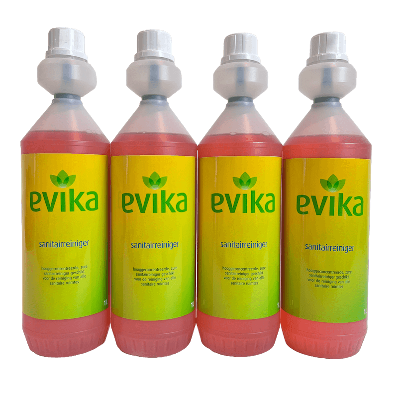 Evika sanitairreiniger 4x1L
hoe kan ik het beste de wc schoonmaken