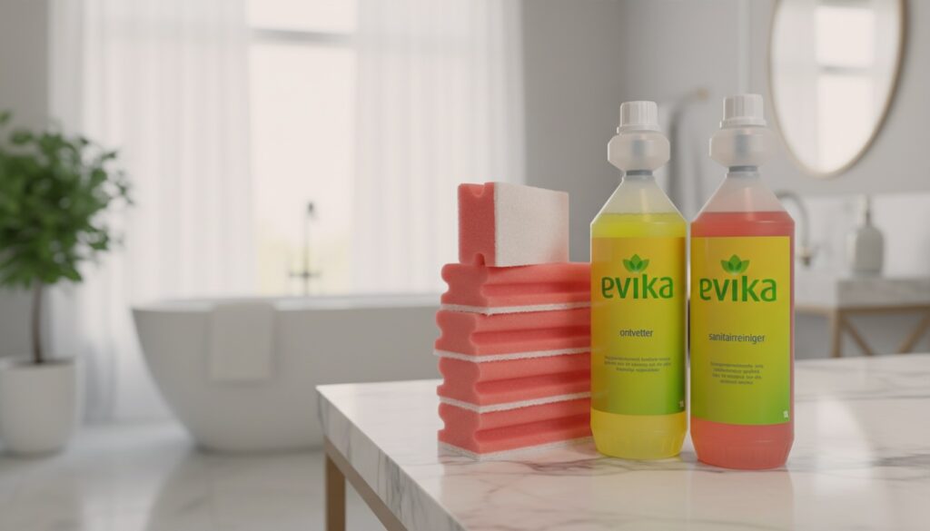 Evika sanitairset makkelijk badkamer schoonmaken