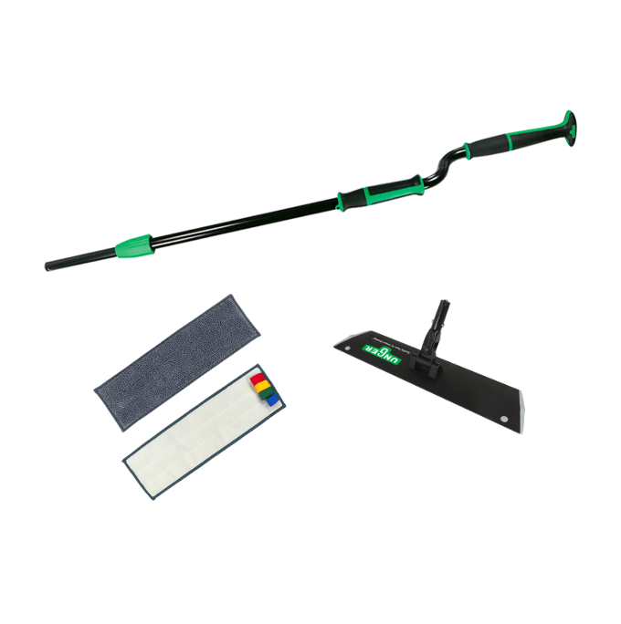 UNGER vlakmop set met s-vormige steel zonder tank