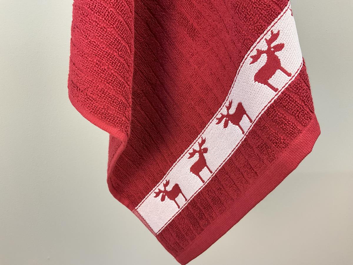 Kracht keukendoek eland rood