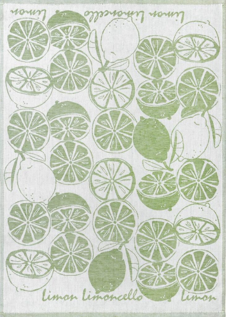 kracht theedoek limoncello groen