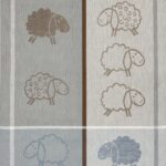 kracht theedoek schaap grijs