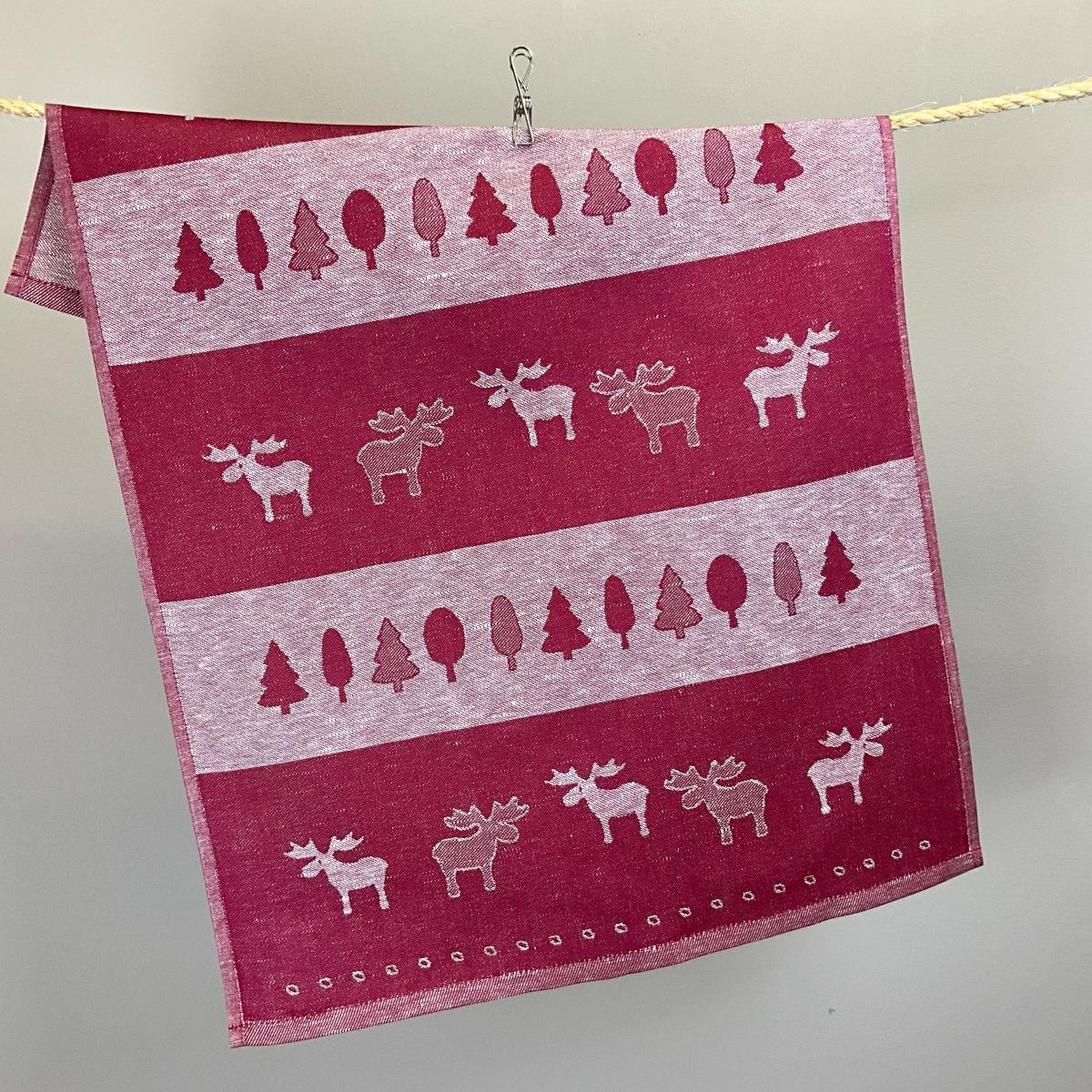 Kracht theedoek eland rood - Afbeelding 2